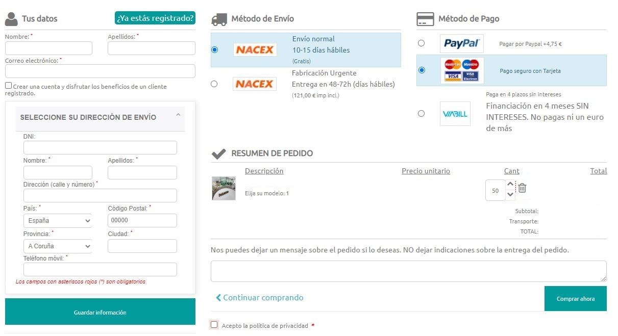 modulo one page checkout prestashop