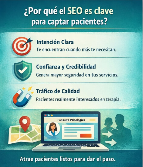Infografía son SEO para psicólogos